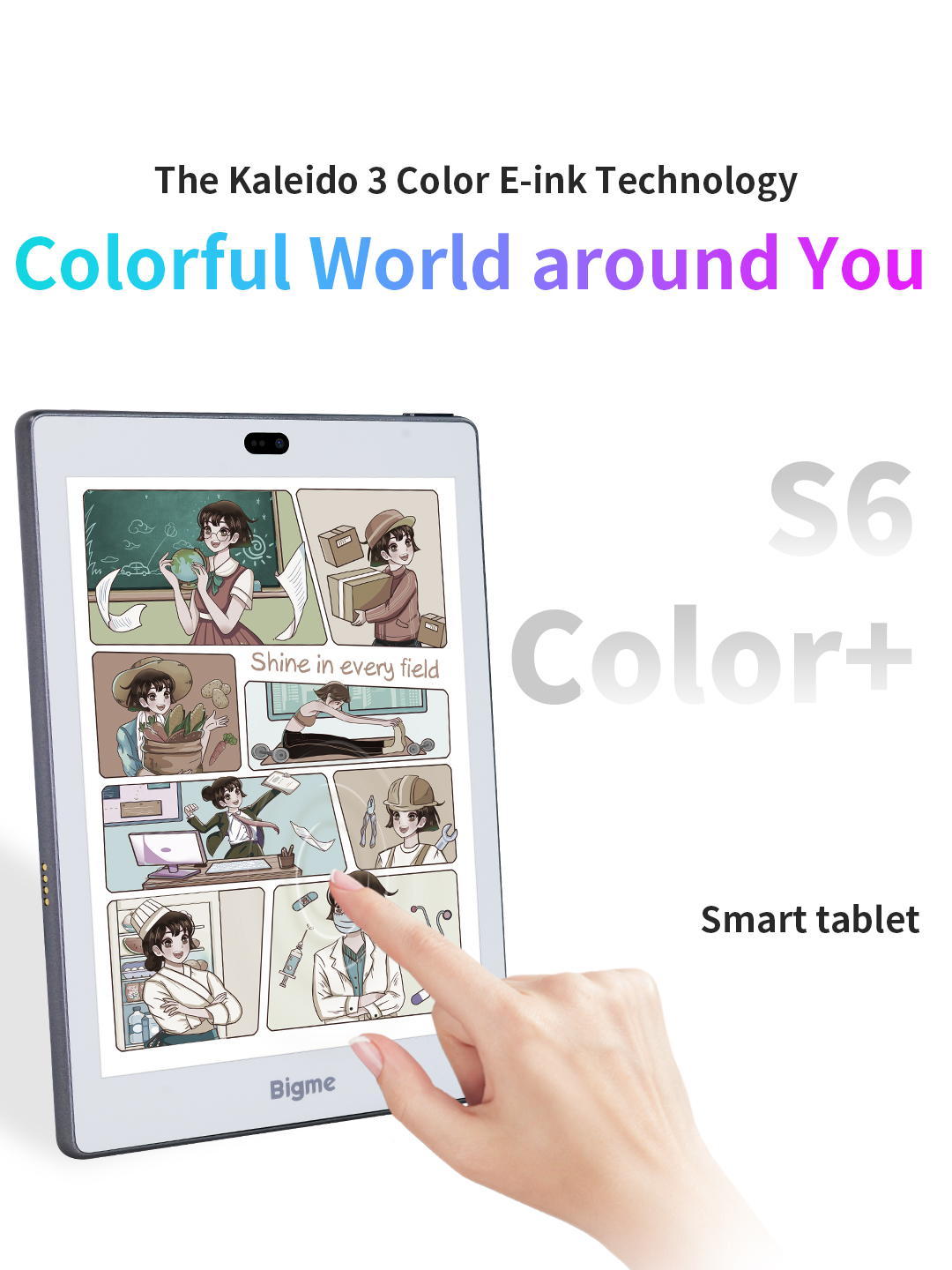 Bigme S6 Color + E-reader 6GB + 128GB 7.8 Inch Kaleido 3 Screen E
